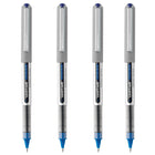 uni-ball Stylos à bille roulante Vision - pointe fine (0.7 mm) - Bleu - paquet de 4-0.7mm Pointe Fine