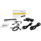 StarTech – Station d'accueil USB-C double affichage, MST et Power Delivery 60W, 4K, adapt. HDMI vers DVI, Windows, MST30C2HHPD-Comprend deux adaptateurs HDMI vers DVI pour les écrans externes supplémentaires en option