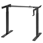 Ezywork - Cadre de bureau debout manuel - manivelle -noir-Plage de réglage de la hauteur : 27,6" - 46,5" (70 cm - 118 cm)