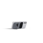 MOFT Snap-On Magnetic MagSafe Compatible Phone Wallet Stand pour iPhone - Gris-Cuir gris végétalien de première qualité