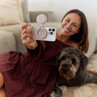 ShiftCam - Anneau SnapLight Lumineux LED Magnétique - Rose Craie-9