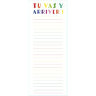 Pierre Belvedere - Bloc-Notes: Tu vas y arriver! , 4 po l x10 po H-50 feuilles, 10 po H x 4 po l - Portrait