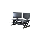 Rocelco – Soulève-moniteur réglable de luxe DADRDM2 pour bureau assis/debout avec support pour double moniteur, noir-Soulève-moniteur DADR à capacité de 50 lb