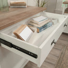 Sauder - 430234 La Collection Cottage Road Base de bibliothèque - Finition White-Fini sur tous les côtés pour d'emplacement polyvalentes.