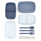 Boîte à lunch Bentgo Classic, ardoise-Matériaux sans BPA: Les récipients pour boîtes à lunch Bentgo Classic sont fabriqués à partir de matériaux de qualité alimentaire FDA sans BPA, vinyle, plomb ou PVC.