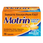 MOTRIN - Gélules de 200 mg, régulier, paq./16-Soulagement rapide de la douleur légère à modérée
