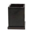 Ashlin® Boîte à stylos pour le bureau Salvato, noir-Boîte à stylos avec fond rectangulaire pour le bureau. Intérieur doublé pour protéger vos stylos. Fond doublé de feutre pour protéger la surface de votre bureau. Convient aux bureaux de direction et aux salles de conférence.