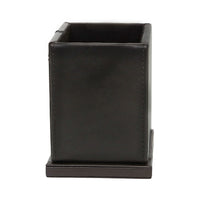 Ashlin® Boîte à stylos pour le bureau Salvato, noir-Boîte à stylos avec fond rectangulaire pour le bureau. Intérieur doublé pour protéger vos stylos. Fond doublé de feutre pour protéger la surface de votre bureau. Convient aux bureaux de direction et aux salles de conférence.