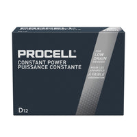 Duracell - Piles alcalines D Procell - paquet de 12-Les piles AA, AAA, C et D sont garanties fabricant pour une durée de stockage de 7 ans