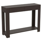 Safdie & Co. 40L Table Console - Cappuccino 2 Tirroirs 1 Étagère-Embellissez votre entrée, votre couloir ou votre salon avec cette console de style moderne.