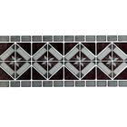 CTG Brands – Carreaux muraux autocollants à bordure motif diamant, 9,8 po x 12,4 po, gris, paq./6-Ensemble: livré dans une boîte de 12 feuillets de carreaux muraux de bordure de qualité supérieure, adaptés aux surfaces lisses et propres