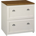 Bush® – Classeur latéral de la collection Fairview, blanc antique-Compatibilité : correspond au bureau en L - augmente la surface de travail côte à côte