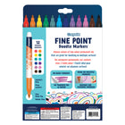 Crayola - Fine Point Doodle Markers - Paquet de 12-Sécuritaire et non toxique : sécuritaire pour les 8 ans et plus, idéal pour les adolescents et les adultes