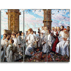 Designart – Toile imprimée de William Holman « May Morning on Magdalen College Tower » (PT5012-3P)-Impression