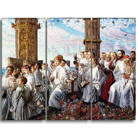 Designart – Toile imprimée de William Holman « May Morning on Magdalen College Tower » (PT5012-3P)-Impression