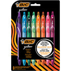BIC - Stylo à encre gel Gelocity Fashion à séchage rapide - 0,7 mm - couleurs assorties - paquet de 8-ÉCRITURE FLUIDE : Les stylos BIC Gelocity contiennent une encre très fluide qui permet une expérience d'écriture fluide et sans effort pour les professionnels et les étudiants