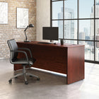 Sauder 71"W La Collection Affirm Bureau - Finition Classic Cherry-  La surface supérieure en mélamine est résistante à la chaleur, aux taches et aux rayures
