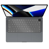 Protecteur de clavier JCPal FitSkin pour MacBook Pro 14"/16" (2021/2023) et MacBook Air 13"/15" (2022/2023/2024) - Transparent-La peau ajustée et ultra fine (0,2 mm) protège le clavier des liquides, de la poussière et des débris