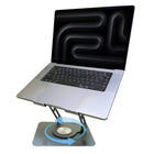 Uncaged Ergonomics - RISE Support pivotant pour ordinateur portable Support de bureau réglable - Argent-Ajustez la hauteur et l'angle très facilement