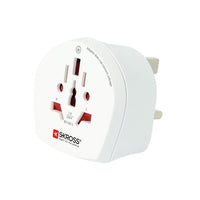 SKROSS - Adaptateur de Voyage Monde vers États-Unis - Blanc-Adaptateur de voyage pays du monde vers les États-Unis