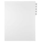 Mark Maker – Ensemble d’onglets séparateurs juridiques blancs, 1/15 onglets, format lettre, sans trous, numéros 196 à 200-Onglets séparateurs blancs, 1/15 onglets