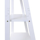 Kiera Grace – Étagère de sol Providence Miller, blanc mat, 5 tablettes-Matériau: l'étagère murale à échelle est faite de panneaux de fibres de bois à densité moyenne (MDF) durables de haute qualité qui assurent la stabilité. comptez sur l'étagère pour garder vos articles sains et saufs, avec une finition visuellement agréable