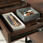 Sauder - La Collection Briarbrook Caisson mobile à 2 tiroirs - Finition Barrel Oak-Fini sur tous les côtés pour d'emplacement polyvalentes.