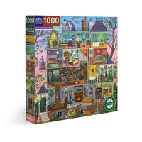 eeBoo - Puzzle carré Alchemist Home - 1000 pièces-Origine durable : Fabriqué avec du carton recyclé et imprimé sur du papier certifié FSC avec des encres végétales.