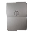 Hilroy - Chemises à onglet - format lettre - 9 po x 11 3/4 po - gris - paquet de 100-Marquée de plis pour l'expansion