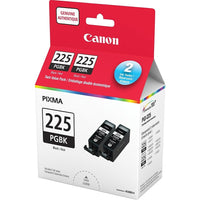 Canon - Réservoirs d'encre noire PGI-225, paquet double (4530B005)-Comprend deux réservoirs d'encre noire PGI-225