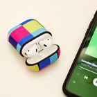 Kikkerland - Étui de protection pour écouteurs Apple AirPods - Plaid-Conception à carreaux