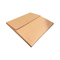Abbey - Boîtes d'expédition à pliage facile - 12-1/2 x 12-1/2 x 1 po - kraft - paquet de 100-Dimensions (po) : 12 1/2 larg. x 12 1/2 long.