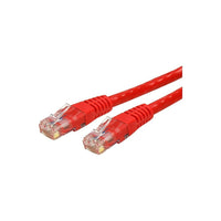 StarTech  Câble de raccordement anti-accrochage C6PATCH50RD de catégorie 6, 50 pi, rouge-Doté d’un connecteur mâle RJ-45 aux deux extrémités pour faciliter la connectivité