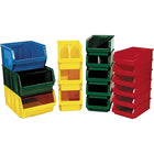 Quantum Storage Systems - Contenants Géants Empilables, 18,375po La X 29po P X 11,875po H, Jaune-Capacité 150 lb