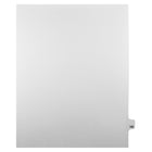 Markmaker - Intercalaires imprimes Legal, Blanc, 1/25th coupe, format lettre, sans trous, 25 tabs/PQT, 5 PQT/Boite, Numero 122-Intercalaires imprimes Legal