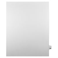Markmaker - Intercalaires imprimes Legal, Blanc, 1/25th coupe, format lettre, sans trous, 25 tabs/PQT, 5 PQT/Boite, Numero 122-Intercalaires imprimes Legal
