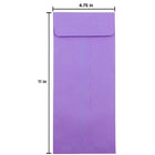JAM Paper Enveloppes recyclées Brite Hue nº 12 (4,75 x 11 po), violet, 500/bte-Taille des enveloppes : 4,75 x 11 po
