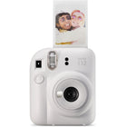 FujiFilm - Appareil instantané Instax Mini 12 - Blanc argile-Formes bombées donnant un aspect «gonflé» au boîtier
