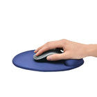 DAC - Tapis de souris « mini cercle » Super-Gel MP-127 avec repose-poignet - 9 po x 7 3/4 po x 1 po - bleu-9 x 7 3/4 x 1 (po)