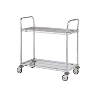 Chariot utilitaire à usage standard avec tablettes grillagées, 2 tablettes, 30 x 18 po (MW603)-Nombre de tablettes : 2