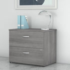 Classeur latéral à 2 tiroirs lettre/légal Studio C de Mobilier d’entreprise Bush - gris platine-Stratifié thermofusionné sur bois composite avec fini gris platine