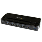 StarTech  Concentrateur USB 3.0 à 7 ports, modèle à boîtier de bureau-Connectez et déconnectez facilement les appareils USB 3.0 grâce à l’accès des ports orienté d’un côté