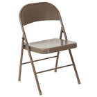 Flash Furniture - Chaise pliante en métal de série Hercules, beige, paq./4 (4BDF002BGE)-Capacité de poids de 225 lb