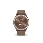 Garmin - Montre intelligent Vivomove Sport GPS et tracker d’activité - Cacao-L'écran tactile caché réagit à vos mouvements et n'est visible que lorsque vous en avez besoin