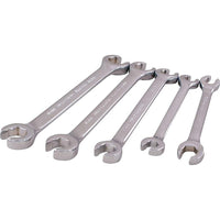 Gray Tools – Ensemble de 5 clés polygonales ouvertes à 6 pans, 9 x 11 à 16 x 18 mm, fini chromé-Contient les tailles (po) : 9 x 11 mm, 10 x 12 mm, 13 x 14 mm, 15 x 17 mm, 16 x 18 mm