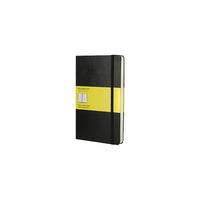 Moleskine - Cahier de notes à couverture rigide, format grand, carré, noir, 5 po x 8 1/4 po-Format large : 5 po x 8 1/4 po