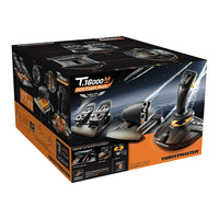 Thrustmaster - Ensemble de simulation de vol T16000M FCS pour PC-Pour garantir des performances d’une précision inégalée les commandes de tangage et de roulis du joystick T.16000M FCS sont dotées de la technologie H.E.A.R.T HallEffect AccuRate Technology™.