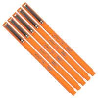 Marvy Uchida - Stylo Le Pen - orange - paquet de 5-Couleur : Orange