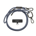 SwitchEasy - MagEasy Carte à sangle avec tour de cou amovible et lanière de téléphone - Sangle de 6 mm - Bleu bord de rivière-Pas besoin de compromis entre forme et fonction