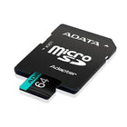 Adata - Carte microSDXC/SDHC UHS-I U3 V30S Premier Pro classe 10 de 64 Go avec adaptateur-UHS-I U3 rencontre V30 pour un enregistrement vidéo plus rapide